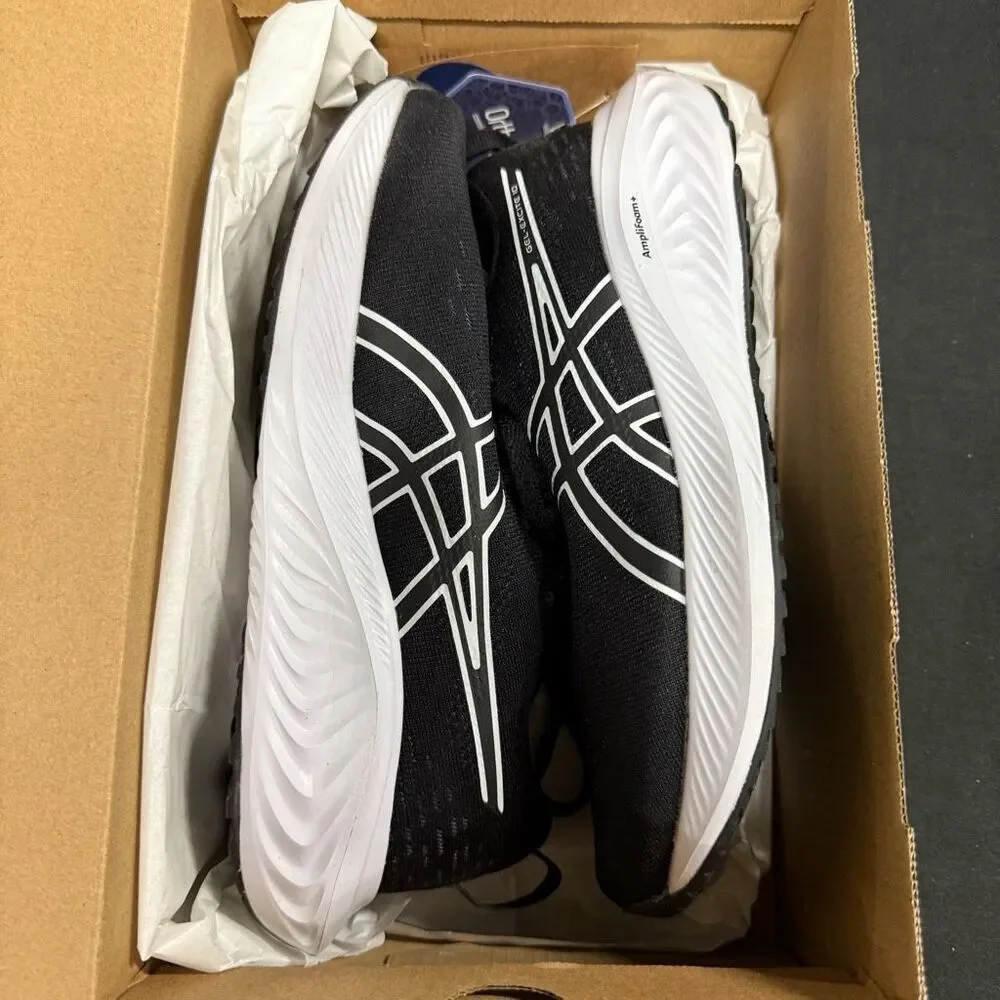 Asics Gel Excite 10 Black White Running Shoes Sneakers 5.5 Wide